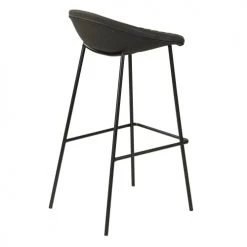 Rendez Vous Déco Chaises Et Tabourets De Bar Chaise De Bar 75cm En PU Gris Foncé (lot De 2) -Bancs Soldes chaise de bar 75cm en pu gris fonce lot de 2 4