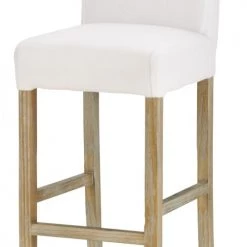 Maisons Du Monde Chaises Et Tabourets De Bar Chaise De Bar à Housser Pieds En Pin Blanchi H77 -Bancs Soldes chaise de bar a housser pieds en pin blanchi h77 1000 12 37 220043 1