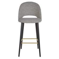 Maisons Du Monde Chaises Et Tabourets De Bar Chaise De Bar à Motifs Pieds En Bois De Frêne Massif -Bancs Soldes chaise de bar a motifs pieds en bois de frene massif 1000 13 8 219891 2