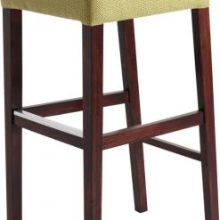 Custom Form Chaises Et Tabourets De Bar Chaise De Bar Bois Et Tissu Jaune H87