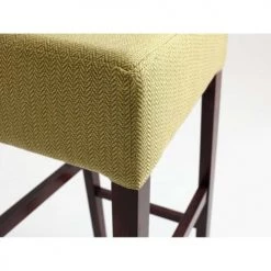 Custom Form Chaises Et Tabourets De Bar Chaise De Bar Bois Et Tissu Jaune H87 -Bancs Soldes chaise de bar bois et tissu jaune h87 3