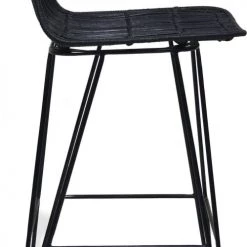 Kokoon Design Chaises Et Tabourets De Bar Chaise De Bar Cannage Couleur Noir H Assise 65cm -Bancs Soldes chaise de bar cannage couleur noir h assise 65cm 2