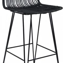 Kokoon Design Chaises Et Tabourets De Bar Chaise De Bar Cannage Couleur Noir H Assise 65cm