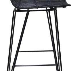 Kokoon Design Chaises Et Tabourets De Bar Chaise De Bar Cannage Couleur Noir H Assise 75cm -Bancs Soldes chaise de bar cannage couleur noir h assise 75cm 2