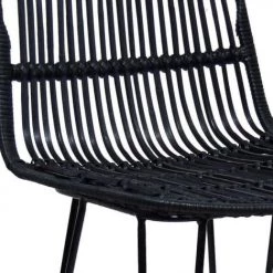 Kokoon Design Chaises Et Tabourets De Bar Chaise De Bar Cannage Couleur Noir H Assise 75cm -Bancs Soldes chaise de bar cannage couleur noir h assise 75cm 3