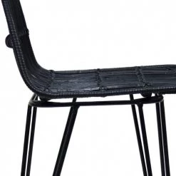 Kokoon Design Chaises Et Tabourets De Bar Chaise De Bar Cannage Couleur Noir H Assise 75cm -Bancs Soldes chaise de bar cannage couleur noir h assise 75cm 5