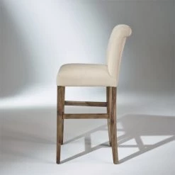 Robin Des Bois Chaises Et Tabourets De Bar Chaise De Bar En Lin H115 Cm -Bancs Soldes chaise de bar en lin h115 cm 3