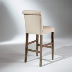 Robin Des Bois Chaises Et Tabourets De Bar Chaise De Bar En Lin H115 Cm -Bancs Soldes chaise de bar en lin h115 cm 4