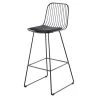 Maisons Du Monde Chaises Et Tabourets De Bar Chaise De Bar En Métal Et Coton Noirs H76 -Bancs Soldes chaise de bar en metal et coton noirs h76 1000 9 39 199504 1