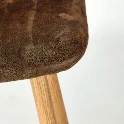 Maisons Du Monde Chaises Et Tabourets De Bar Chaise De Bar En Microsuède Marron Vieilli -Bancs Soldes chaise de bar en microsuede marron vieilli 1000 12 6 174789 6