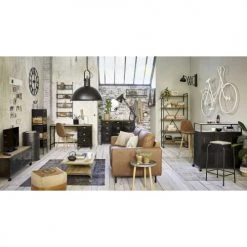 Maisons Du Monde Chaises Et Tabourets De Bar Chaise De Bar En Microsuède Marron Vieilli -Bancs Soldes chaise de bar en microsuede marron vieilli 1000 12 6 174789 7