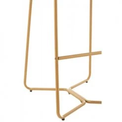 LANADECO Chaises Et Tabourets De Bar Chaise De Bar En Pierre Métal/textile Marron Foncé -Bancs Soldes chaise de bar en pierre metal textile marron fonce 4