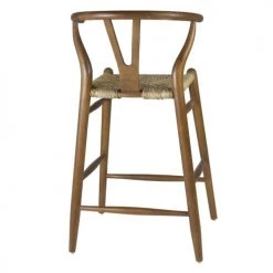 MOYCOR Chaises Et Tabourets De Bar Chaise De Bar En Rotin Beige   -Bancs Soldes chaise de bar en rotin beige 2