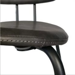 Meubles & Design Chaises Et Tabourets De Bar Chaise De Bar En Simili Et Métal Noir Gris 11 Meubles & Design Chaises Et Tabourets De Bar Chaise De Bar En Simili Et Métal Noir Gris -Bancs Soldes chaise de bar en simili et metal noir gris 3