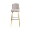 Zago Chaises Et Tabourets De Bar Chaise De Bar En Tissu Beige Piétement Bois Clair -Bancs Soldes chaise de bar en tissu beige pietement bois clair