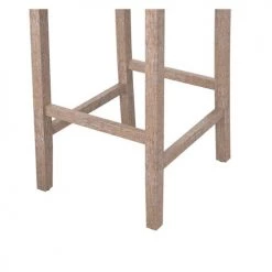 Rendez Vous Déco Chaises Et Tabourets De Bar Chaise De Bar En Tissu Blanc Et Pieds En Bois 75 Cm (lot De 2) -Bancs Soldes chaise de bar en tissu blanc et pieds en bois 75 cm lot de 2 3