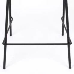 White Label Chaises Et Tabourets De Bar Chaise De Bar En Tissu Gris -Bancs Soldes chaise de bar en tissu gris 3