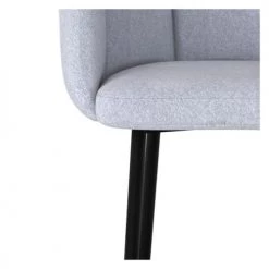 Rendez Vous Déco Chaises Et Tabourets De Bar Chaise De Bar En Tissu Gris Clair 75 Cm (lot De 2) -Bancs Soldes chaise de bar en tissu gris clair 75 cm lot de 2 3