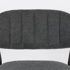 White Label Chaises Et Tabourets De Bar Chaise De Bar En Tissu Gris Foncé -Bancs Soldes chaise de bar en tissu gris fonce 5