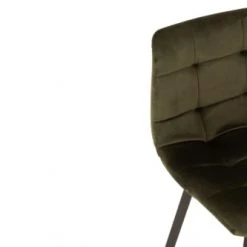 Hellin Chaises Et Tabourets De Bar Chaise De Bar En Velours Peau De Pêche Et En Métal Noir ( Lot De 2) -Bancs Soldes chaise de bar en velours peau de peche et en metal noir lot de 2 5