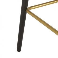 Maisons Du Monde Chaises Et Tabourets De Bar Chaise De Bar En Velours Pieds En Bois De Frêne Massif Noirs H82 -Bancs Soldes chaise de bar en velours pieds en bois de frene massif noirs h82 1000 7 2 219885 4