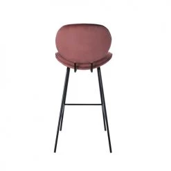 Maisons Du Monde Chaises Et Tabourets De Bar Chaise De Bar En Velours Terracotta -Bancs Soldes chaise de bar en velours terracotta 1000 9 7 217184 3