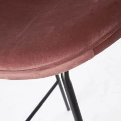 Maisons Du Monde Chaises Et Tabourets De Bar Chaise De Bar En Velours Terracotta -Bancs Soldes chaise de bar en velours terracotta 1000 9 7 217184 4