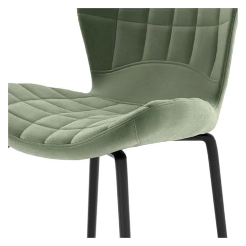 Rendez Vous Déco Chaises Et Tabourets De Bar Chaise De Bar En Velours Vert 75 Cm (lot De 2) 4 Rendez Vous Déco Chaises Et Tabourets De Bar Chaise De Bar En Velours Vert 75 Cm (lot De 2) – Image 2