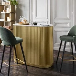 Maisons Du Monde Chaises Et Tabourets De Bar Chaise De Bar En Velours Vert Pieds En Bois De Frêne Massif H82 11 Maisons Du Monde Chaises Et Tabourets De Bar Chaise De Bar En Velours Vert Pieds En Bois De Frêne Massif H82 -Bancs Soldes chaise de bar en velours vert pieds en bois de frene massif h82 1000 10 5 219888 5