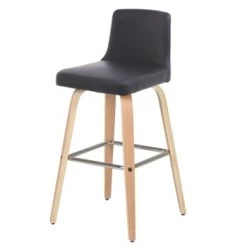 Zago Chaises Et Tabourets De Bar Chaise De Bar En Tissu Beige Piétement Bois Clair -Bancs Soldes chaise de bar imitation cuir noir pietement plaque chene h77cm