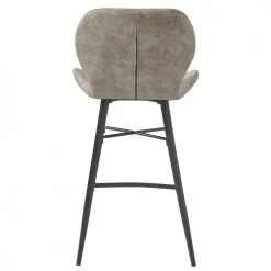 Moloo Chaises Et Tabourets De Bar Chaise De Bar Industrielle Vintage Marron Clair/métal Noir (x2) -Bancs Soldes chaise de bar industrielle vintage marron clair metal noir x2 2