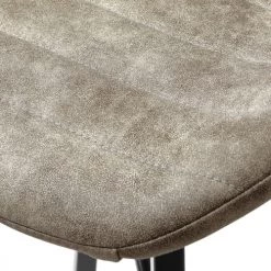 Moloo Chaises Et Tabourets De Bar Chaise De Bar Industrielle Vintage Marron Clair/métal Noir (x4) -Bancs Soldes chaise de bar industrielle vintage marron clair metal noir x4 3