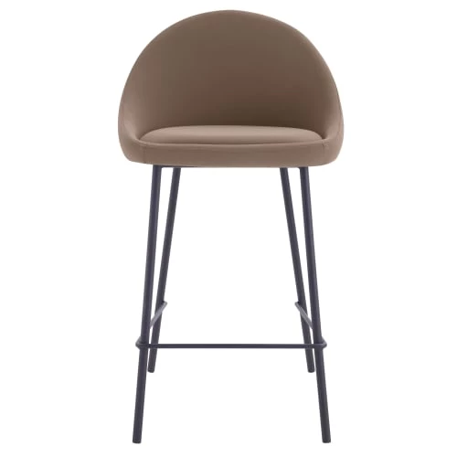 Rendez Vous Déco Chaises Et Tabourets De Bar Chaise De Bar Mi-hauteur 65 Cm Cuir Synthétique Marron (x2) 4 Rendez Vous Déco Chaises Et Tabourets De Bar Chaise De Bar Mi-hauteur 65 Cm Cuir Synthétique Marron (x2) – Image 2