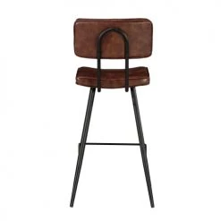 Rendez Vous Déco Chaises Et Tabourets De Bar Chaise De Bar Mi-hauteur 65 Cm Cuir Synthétique Marron (x2) -Bancs Soldes chaise de bar mi hauteur 65 cm cuir synthetique marron x2 11