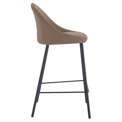 Rendez Vous Déco Chaises Et Tabourets De Bar Chaise De Bar Mi-hauteur 65 Cm Cuir Synthétique Marron (x2) 7 Rendez Vous Déco Chaises Et Tabourets De Bar Chaise De Bar Mi-hauteur 65 Cm Cuir Synthétique Marron (x2) – Image 5