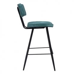 Rendez Vous Déco Chaises Et Tabourets De Bar Chaise De Bar Mi-hauteur 65 Cm En Cuir Synthétique Bleu (x2) -Bancs Soldes chaise de bar mi hauteur 65 cm en cuir synthetique bleu x2 10