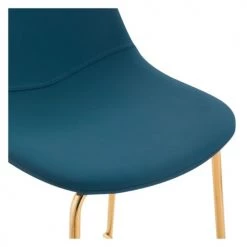 Rendez Vous Déco Chaises Et Tabourets De Bar Chaise De Bar Mi-hauteur 65 Cm En Cuir Synthétique Bleu (x2) -Bancs Soldes chaise de bar mi hauteur 65 cm en cuir synthetique bleu x2 4