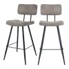 Rendez Vous Déco Chaises Et Tabourets De Bar Chaise De Bar Mi-hauteur 65 Cm En Cuir Synthétique Gris (x2) 2 Rendez Vous Déco Chaises Et Tabourets De Bar Chaise De Bar Mi-hauteur 65 Cm En Cuir Synthétique Gris (x2) -Bancs Soldes chaise de bar mi hauteur 65 cm en cuir synthetique gris x2