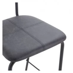 Rendez Vous Déco Chaises Et Tabourets De Bar Chaise De Bar Mi-hauteur 65 Cm Gris Anthracite (lot De 2) -Bancs Soldes chaise de bar mi hauteur 65 cm gris anthracite lot de 2 3
