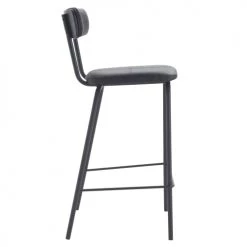 Rendez Vous Déco Chaises Et Tabourets De Bar Chaise De Bar Mi-hauteur 65 Cm Gris Anthracite (lot De 2) -Bancs Soldes chaise de bar mi hauteur 65 cm gris anthracite lot de 2 5