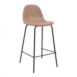 Rendez Vous Déco Chaises Et Tabourets De Bar Chaise De Bar Mi-hauteur 65 Cm Marron Clair (lot De 2) -Bancs Soldes chaise de bar mi hauteur 65 cm marron clair lot de 2 5