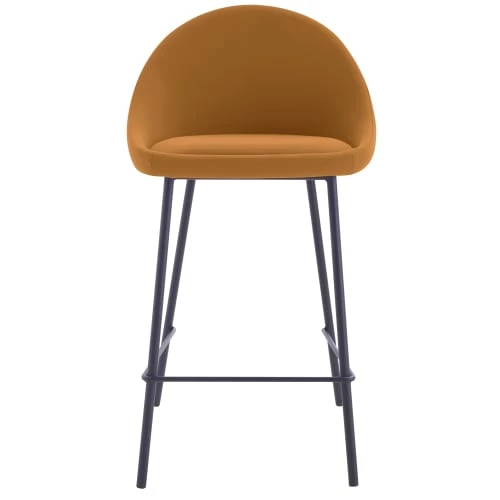 Rendez Vous Déco Chaises Et Tabourets De Bar Chaise De Bar Mi-hauteur 65cm Cuir Synthétique Cannelle (x2) 4 Rendez Vous Déco Chaises Et Tabourets De Bar Chaise De Bar Mi-hauteur 65cm Cuir Synthétique Cannelle (x2) – Image 2