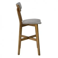 Rendez Vous Déco Chaises Et Tabourets De Bar Chaise De Bar Mi-hauteur 68 Cm Tissu Gris Foncé (lot De 2) -Bancs Soldes chaise de bar mi hauteur 68 cm tissu gris fonce lot de 2 2