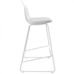 Rendez Vous Déco Chaises Et Tabourets De Bar Chaise De Bar Mi-hauteur Blanche 65 Cm (lot De 2) -Bancs Soldes chaise de bar mi hauteur blanche 65 cm lot de 2 5
