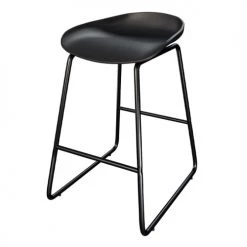 Rendez Vous Déco Chaises Et Tabourets De Bar Chaise De Bar Mi-hauteur Noire H65cm (lot De 2) -Bancs Soldes chaise de bar mi hauteur noire h65cm lot de 2 4