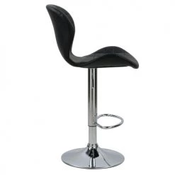 Rendez Vous Déco Chaises Et Tabourets De Bar Chaise De Bar Réglable 53/74cm En Cuir Synthétique Noir (x2) -Bancs Soldes chaise de bar reglable 53 74cm en cuir synthetique noir x2 5