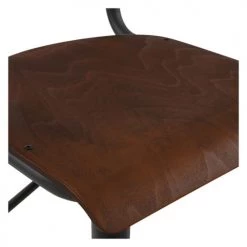 Rendez Vous Déco Chaises Et Tabourets De Bar Chaise De Bar Réglable 60/80 Cm En Bois Foncé (lot De 2) -Bancs Soldes chaise de bar reglable 60 80 cm en bois fonce lot de 2 4