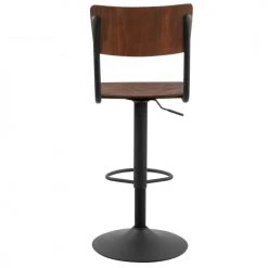 Rendez Vous Déco Chaises Et Tabourets De Bar Chaise De Bar Réglable 60/80 Cm En Bois Foncé (lot De 2) -Bancs Soldes chaise de bar reglable 60 80 cm en bois fonce lot de 2 5