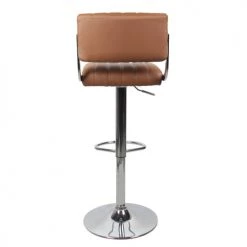 Rendez Vous Déco Chaises Et Tabourets De Bar Chaise De Bar Réglable 61/83 Cm En Cuir Synthétique Marron (lot De 2) -Bancs Soldes chaise de bar reglable 61 83 cm en cuir synthetique marron lot de 2 4