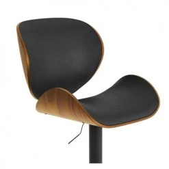 Rendez Vous Déco Chaises Et Tabourets De Bar Chaise De Bar Réglable 63/84 Cm En Cuir Synthétique Noir -Bancs Soldes chaise de bar reglable 63 84 cm en cuir synthetique noir 2
